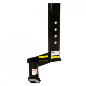 SB3XL gooseneck trailer coupler for Flatbed truck with a 9 inch extension and a 4 inch square trailer stem.