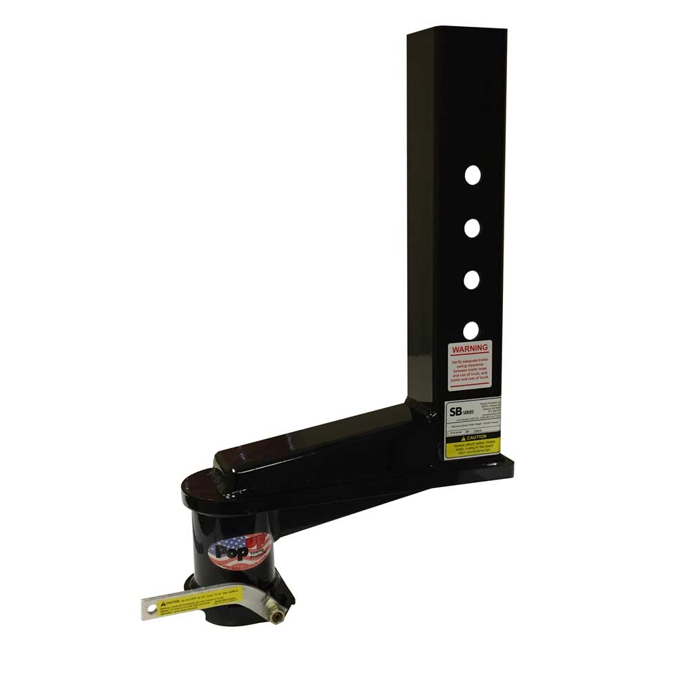 SB312 is a 12 inch extended gooseneck trailer coupler with a 4 inch Square trailer Stem.