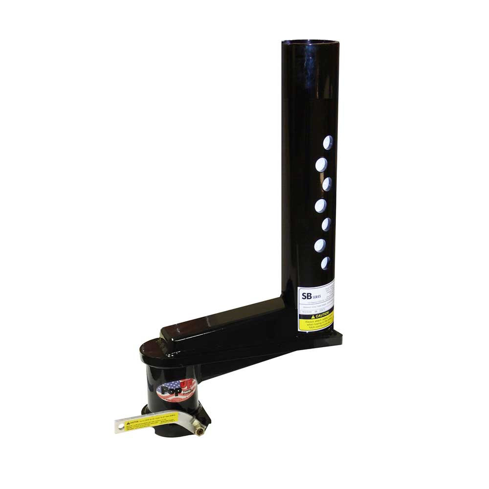 SB112  is a 12 inch extended gooseneck trailer coupler with a 4 inch Round trailer Stem.