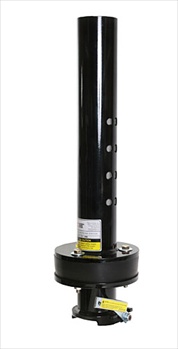 CC2 Gooseneck cushion trailer coupler hitch with a 4 inch round trailer stem.